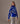 Pull col roulé jacquard - Bleu Outremer