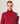 Pull col roulé asymétrique en laine mérinos - Rouge