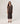 Oversize'owy, otwarty kardigan - Havana Brown
