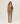 Oversize'owy kaszmirowy sweter z dekoltem w kształcie litery V - Camel Brown