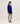 Kaszmirowy sweter oversize z dekoltem w kształcie litery V - Ultramaryna Blue