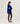 Kaszmirowy sweter oversize z dekoltem w kształcie litery V - Ultramaryna Blue