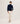 Kaszmirowy sweter z golfem - Midnight Blue
