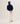 Kaszmirowy sweter z golfem - Midnight Blue