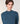 Pull col montant en laine mérinos - Bleu Denim