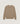 Sweter z wełny merynosów z okrągłym dekoltem - Camel Brown
