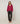 Pull col V en maille fine - Grenat