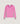 Pull col rond tricolore en laine mérinos - Rose Bonbon