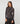 T-shirt drapowany - Antracytowy