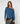 Wełniany sweterek z dekoltem w łódkę - Denim