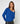 Pull col V en laine mérinos - Bleu Azur