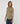 T-shirt drapowany - Taupe
